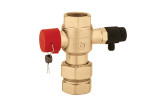 Caleffi 5580 3/4" Uzatvárací ventil k expanzným nádobám s vypúšťaním, PN6, Tmax 85°C